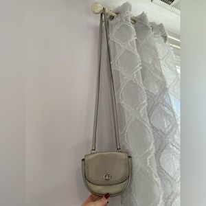 Coach mini crossbody bag silver